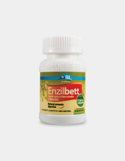 <Strong>Enzilbett</strong>  es una fórmula natural compuesta por las mejores  enzimas, que restaura la armonía digestiva, posee actividad estimulante sobre la secreción biliar, previniendo la eliminación de los gases intestinales, digestivos, es protectora de las mucosas gástricas.<br><br><Strong>Indicaciones:</Strong><br>Digestiones lentas y pesadas, insuficiencia pancreática y biliar, meteorismo (distensión del abdomen por gases contenidos en el tubo digestivo).